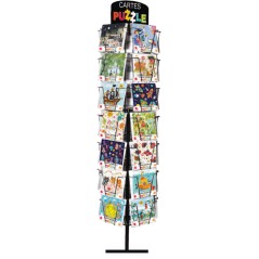 ✅ Présentoir Puzzle Pictura - 15,5x15,5 cm - 35 compartiments - Capacité 210 cartes - Imprimé sur papier cert en stock