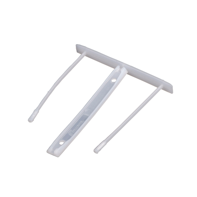 Bankers Box Pack de 100 Attaches Plastique 85 mm - Facilite le Transfert des Papiers - 2 Pièces en Polypropylène Recyclé - Capac
