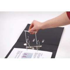 Bankers Box Pack de 100 Attaches Plastique 85 mm - Facilite le Transfert des Papiers - 2 Pièces en Polypropylène Recyclé - Capac