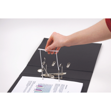Bankers Box Pack de 100 Attaches Plastique 85 mm - 2 Pièces en Polypropylène Recyclé Semi-Rigide - Facilitateur en Transfert Pap