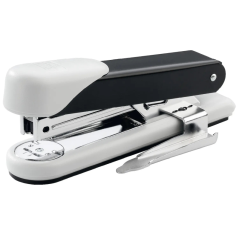 Agrafeuse de bureau Novus Stabil avec arrache-agrafes - Capacité d'agrafage : 30 feuilles - Agrafes 24/6 ou 26/6 - Fonctions : o