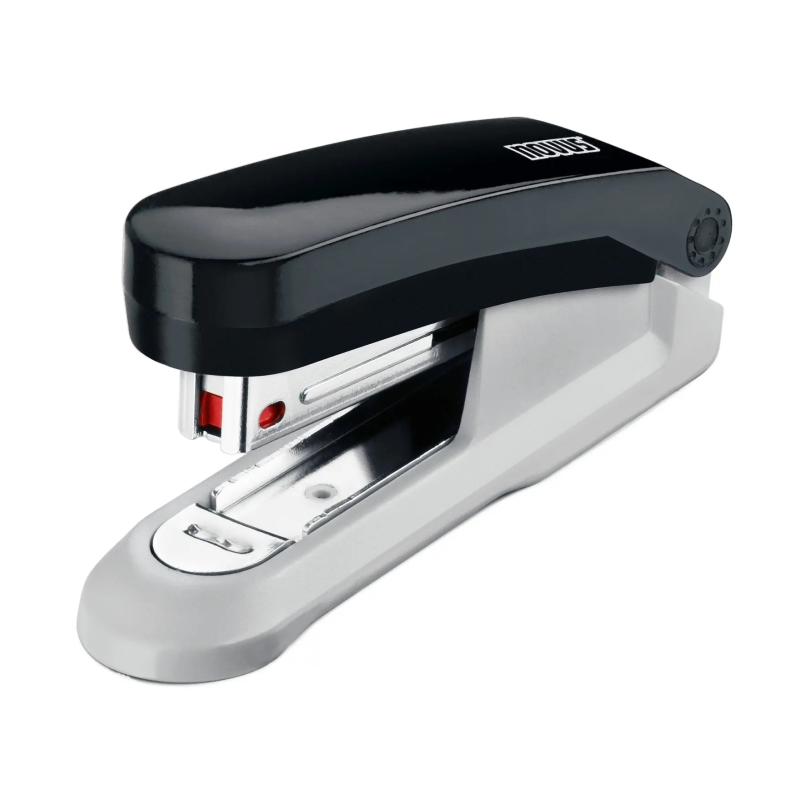 Agrafeuse de bureau Novus Evolution E15 - Jusqu'à 15 feuilles - Agrafage serré et tapotement - Comprend 200 agrafes n° 10 - Noir
