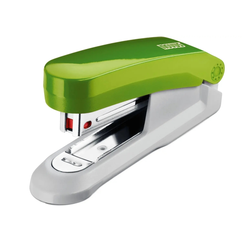 Agrafeuse de bureau Novus Evolution E15 Fresh - Jusqu'à 15 feuilles - Agrafage serré et tapotement - Comprend 200 agrafes n° 10
