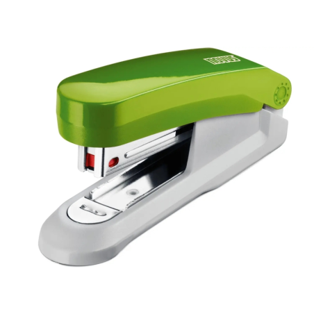 Agrafeuse de bureau Novus Evolution E15 Fresh - Jusqu'à 15 feuilles - Agrafage serré et tapotement - Comprend 200 agrafes n° 10