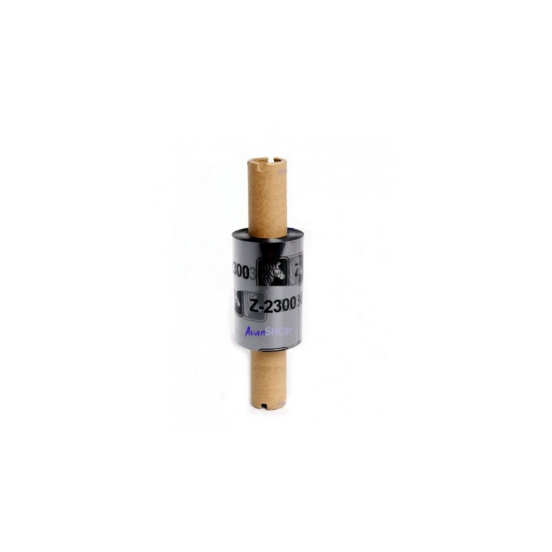 Rubans de transfert thermique Zebra 2300 Wax Original, lot de 12 – Largeur : 33 mm, longueur : 74 m