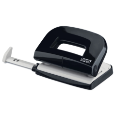 Perforatrice Novus E210 - Jusqu'à 10 feuilles - Guide de positionnement - Perforations de 5,5 mm - Noire