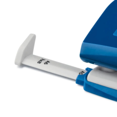 Perforatrice Novus E210 - Jusqu'à 10 feuilles - Guide de positionnement - Perforations de 5,5 mm - Bleue