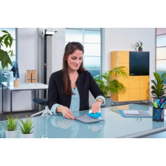 Perforatrice Novus E210 Fresh Small Paper Perforations - Jusqu'à 10 feuilles - Guide de positionnement - Perforations de 5,5 mm