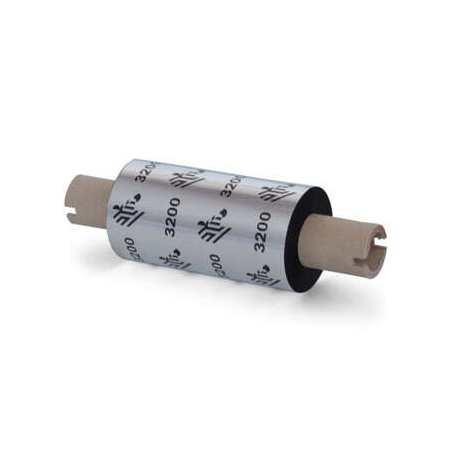 Zebra ZipShip 3200 Lot de 12 rubans de transfert thermique originaux – Rubans mélangés cire/résine – Noyau 12,7 mm, largeur 64 m