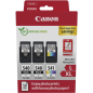 Canon PG-540L/CL-541XL Multipack de 3 cartouches d'encre originales + 50 feuilles de papier photo - 5224B015