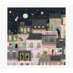 ✅ Carte puzzle Pictura - 15,5 x 15,5 cm - Thème Night City - 49 pièces - Comprend une carte pliée et une enve en stock