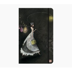 ✅ Pictura Cahier Relié Gaëlle Boissonnard - 13x21cm - Fermeture avec Ruban Elastique - Ruban Satin pour Marque en stock