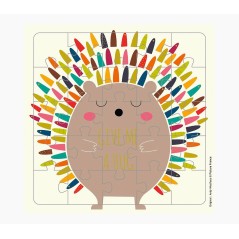✅ Pictura Card Puzzle - 25 pièces - Thème Hérisson - 15,5 x 15,5 cm - Comprend une carte pliée - Emballée d en stock