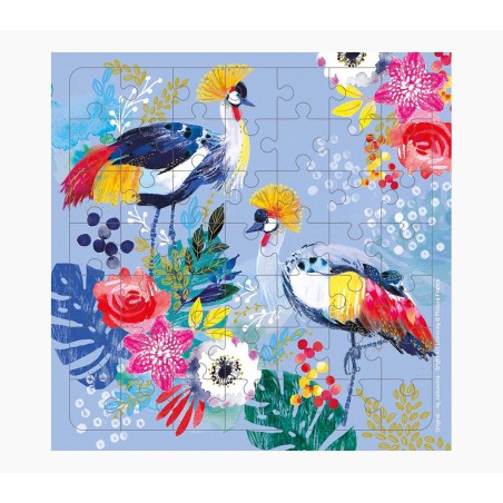 ✅ Carte puzzle Pictura – 15,5 x 15,5 cm – Thème grue – 49 pièces – Comprend une carte pliée et une en en stock