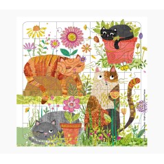 ✅ Carte puzzle Pictura Cat - 15,5x15,5 cm - 49 pièces - Thème félin - Comprend une enveloppe blanche - Certif en stock