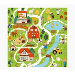 ✅ Carte puzzle Pictura – 15,5 x 15,5 cm – Thème routes du village – 25 pièces – Comprend une carte pli en stock