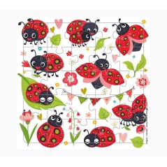 ✅ Carte puzzle Pictura - 15,5 x 15,5 cm - Thème Coccinelle - 25 pièces - Comprend une carte pliée et une enve en stock
