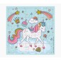 Carte puzzle Pictura Licorne - 15,5 x 15,5 cm - 25 pièces - Thème Licorne - Comprend une carte pliée et une enveloppe blanche