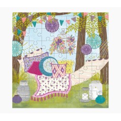✅ Carte puzzle Pictura - 15,5 x 15,5 cm - Thème hamac - 49 pièces - Avec enveloppe blanche - Certification FSC en stock