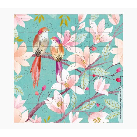 ✅ Puzzle de cartes Pictura - 15,5 x 15,5 cm - Thème oiseau - 49 pièces - Comprend une carte pliée et une enve en stock