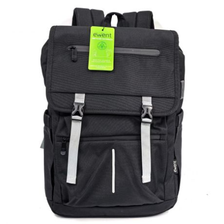 Sac à dos vintage Ewent EW2537 pour ordinateurs portables jusqu'à 16,1" - Imperméable - Bandoulière pour trolley - Dos et