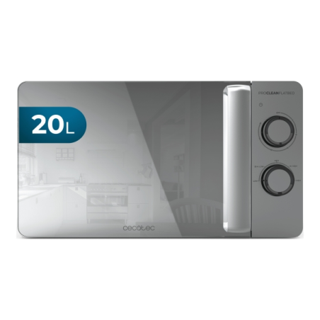 Micro-ondes à plat Cecotec Proclean 3060 sans plateau tournant - 700 W - Capacité 20 L - Revêtement céramique - Minuterie