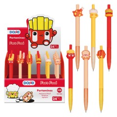 Porte-mines fast food colorés