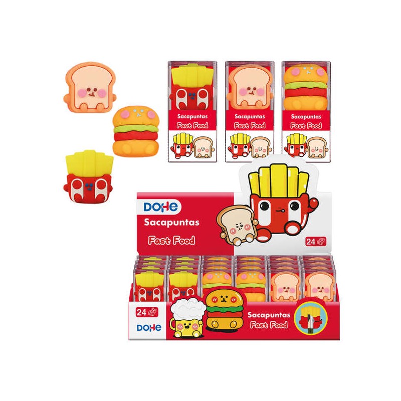 Taille-crayons en plastique multicolore | Dohe - lame en acier