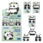 Gommes Panda Dohe multicolores présentoir de 24 pièces