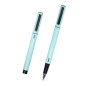 Stylos bille aluminium vert Dohe encre bleue lot de 4