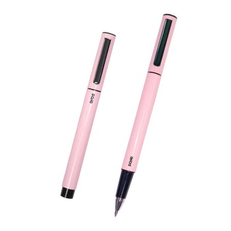 Deux stylos roses finition brillante