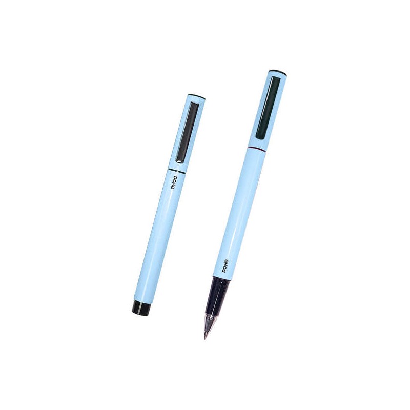 Stylos métal ergonomiques bleu Dohe aluminium x4