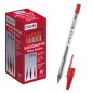 Stylo bille rouge 1 mm Dohe corps transparent