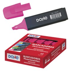 Boîte marqueurs fluorescents Dohe multicolores