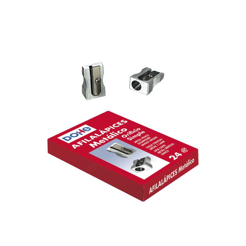 Taille-crayon métal léger compensé - Dohe - Gris, lame acier

