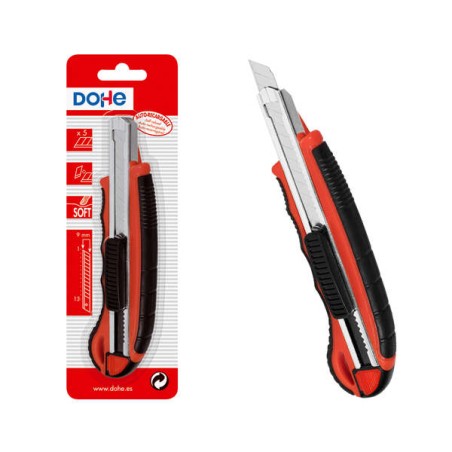 ✅ Dohe Coupe-plastique avec guide en acier inoxydable - Lames en acier découpables - Système de verrouillage d en stock