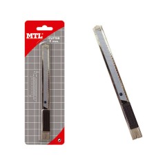 ✅ Dohe Cutter Inox - Lames en Acier Coupé - Système de Verrouillage de Lame - Blister Individuel couleur gris en stock