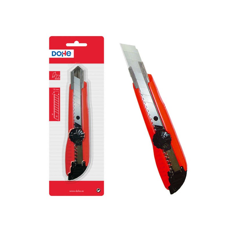 Coupe-plastique résistant Dohe - Lames de coupe en acier - Système de verrouillage haute sécurité - Guide en métal