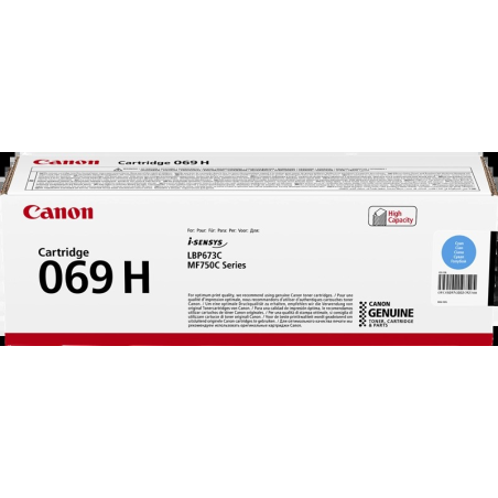 Canon Toner 069H cyan (5097C002) pour des impressions nettes
