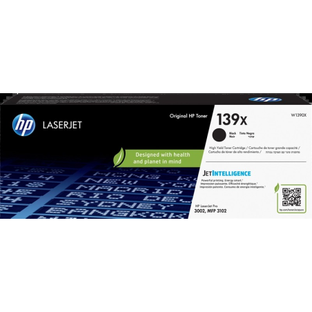 HP toner 139X noir - W1390X pour impressions nettes et durables