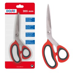 ✅ Ciseaux Dohe Inox - Pointes Arrondies - Manche Ergonomique Plastique et Caoutchouc - Blister Individuel couleu en stock