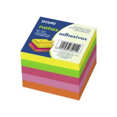 ✅ LOT de 6 Cubes de Notes Repositionnables Dohe - 75mmx75mm - Cube de 400 Feuilles - Papier 75gr - Idéal pour B en stock