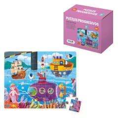 ✅ Dohe Puzzle éducatif pour enfants - 35 pièces - Double couche de carton et contreplaqué - Stimule l'imagina en stock