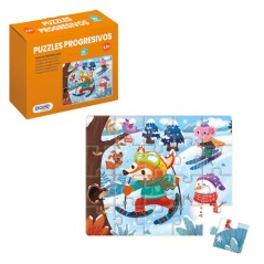 ✅ Dohe Puzzle éducatif pour enfants - 20 pièces - Double couche de carton et contreplaqué - Stimule l'imagina en stock