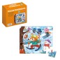 Dohe Puzzle éducatif pour enfants - 20 pièces - Double couche de carton et contreplaqué - Stimule l'imagination et le