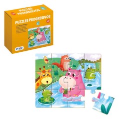 ✅ Dohe Puzzle éducatif pour enfants - 12 pièces - Double couche de carton et contreplaqué - Stimule l'imagina en stock