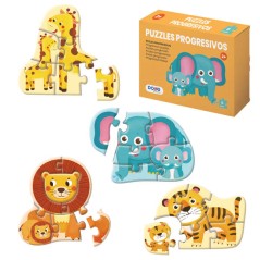 ✅ Dohe Puzzle progressif pour enfants - Double couche de carton - Couche intermédiaire de contreplaqué - Stimu en stock