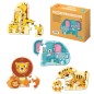 Dohe Puzzle progressif pour enfants - Double couche de carton - Couche intermédiaire de contreplaqué - Stimule l'imagination et