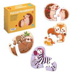 ✅ Dohe Puzzle progressif pour enfants - Double couche de carton - Couche intermédiaire de contreplaqué - Stimu en stock