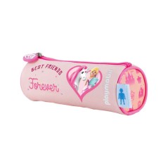 ✅ Dohe Trousse ronde pour fournitures scolaires - En polyester - Fermeture à glissière - Résistante et flexib en stock